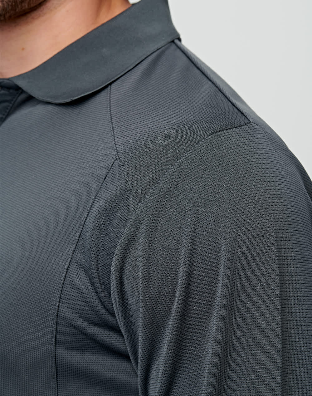 Men's Bamboo Charcoal L/S Polo SH-PS89
