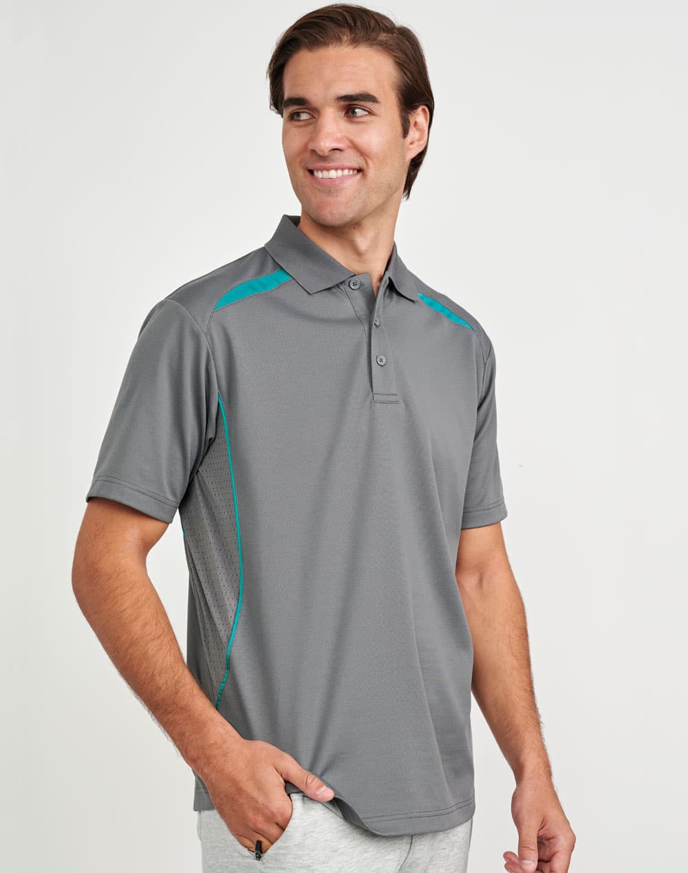 Men's Sustainable Poly/Cotton Contrast S/S Polo SH-PS93
