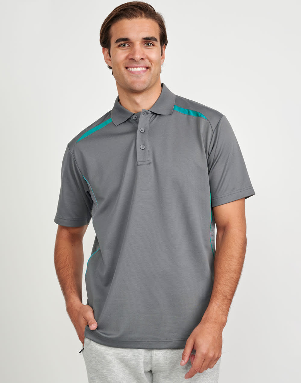 Men's Sustainable Poly/Cotton Contrast S/S Polo SH-PS93
