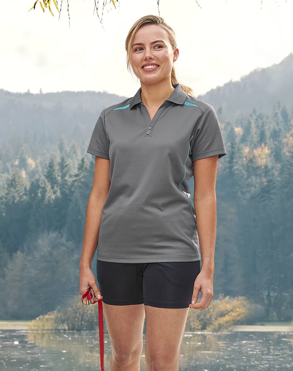 Ladies' Sustainable Poly/Cotton Contrast S/S Polo SH-PS94