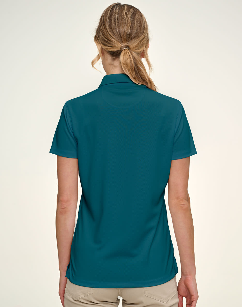 Ladies' Sustainable Jacquard Knit S/S Polo SH-PS96