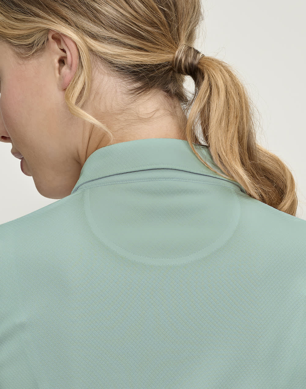 Ladies' Sustainable Jacquard Knit S/S Polo SH-PS96