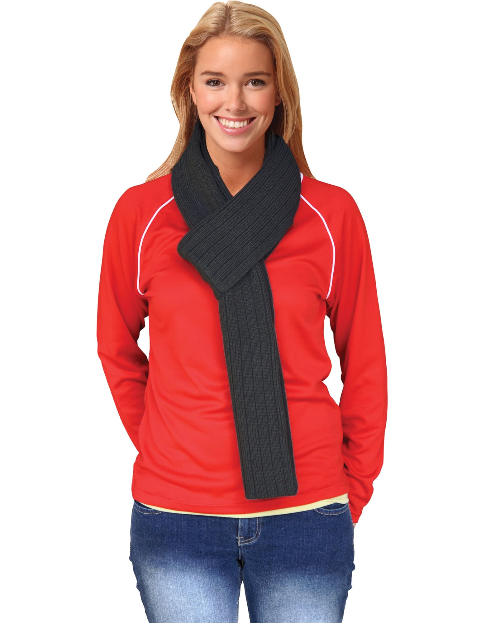 Cable Knit Scarf (Acrylic knit with cable row feature) SH-SCF02