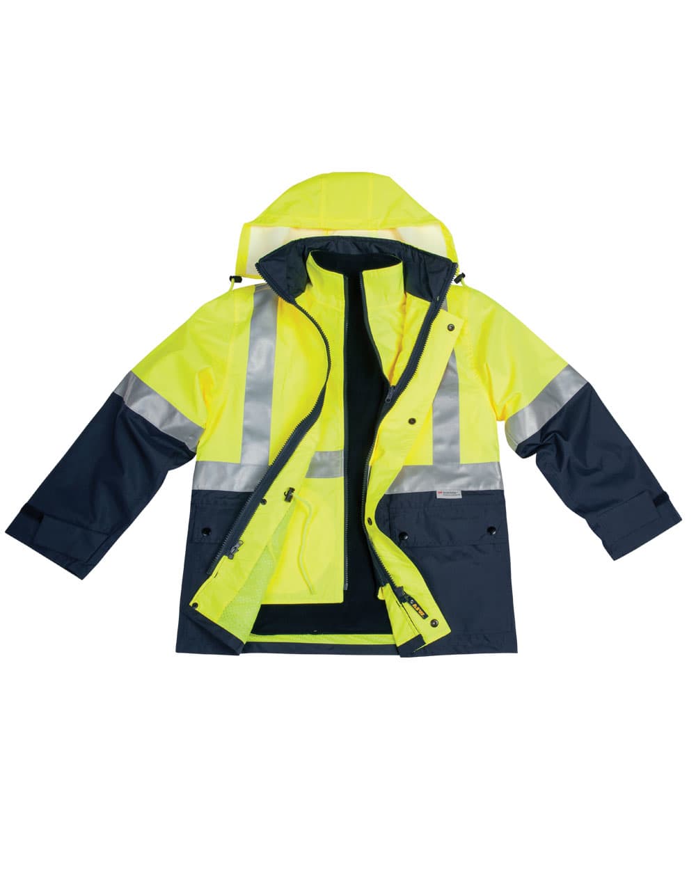 Hi-Vis Three in One Safety Jacket with 3M Tapes SH-SW20A