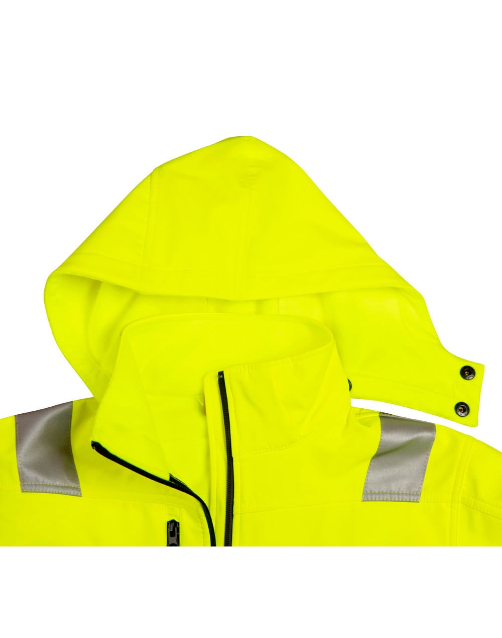 Hi-Vis Softshell Hooded Jacket With 3M Tape SH-SW30