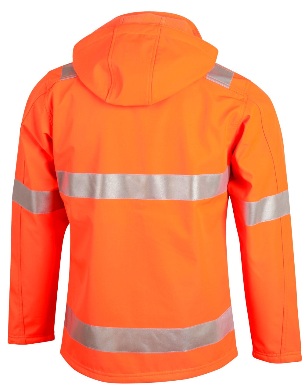 Hi-Vis Softshell Hooded Jacket With 3M Tape SH-SW30