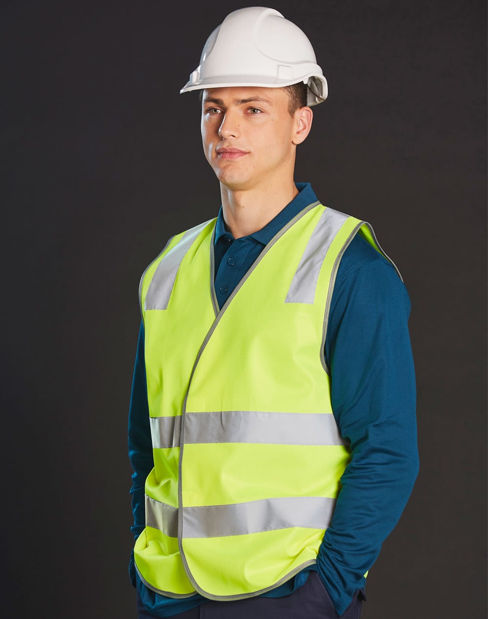 Hi Vis Safety Vest With Shoulder Reflective Tapes SH-SW43