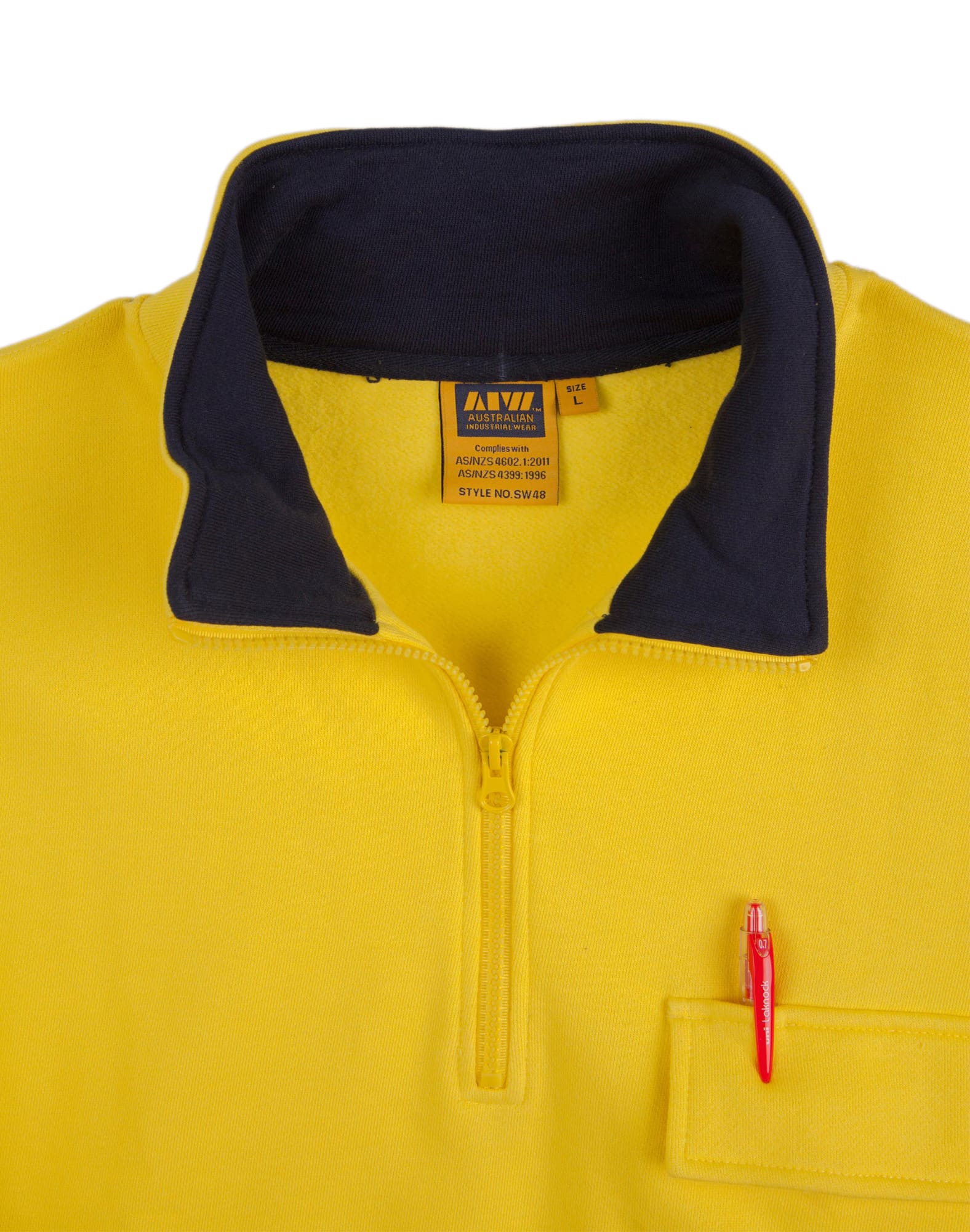 Hi-Vis Two Tone Cotton Fleecy Sweat With 3M tapes SH-SW48
