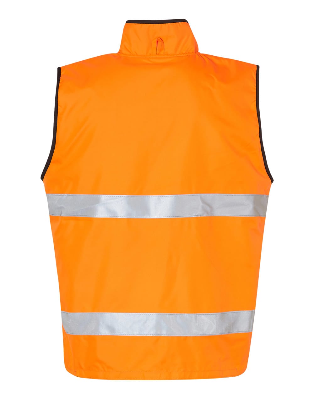 Hi-Vis Reversible Mandarine Collar Safety Vest With 3M Tapes SH-SW49