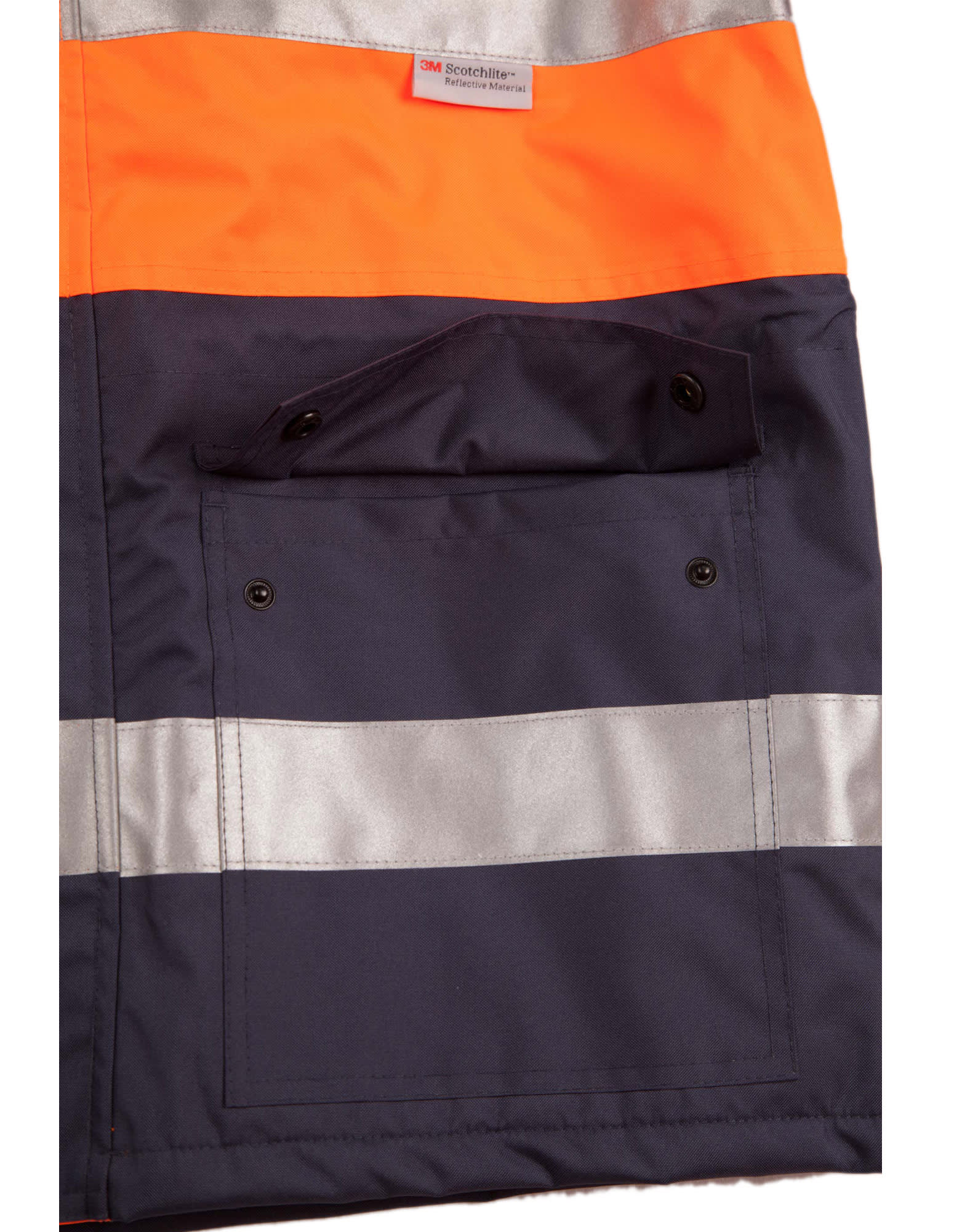 Hi-Vis Long Line Safety Jacket With 3M Tapes SH-SW50