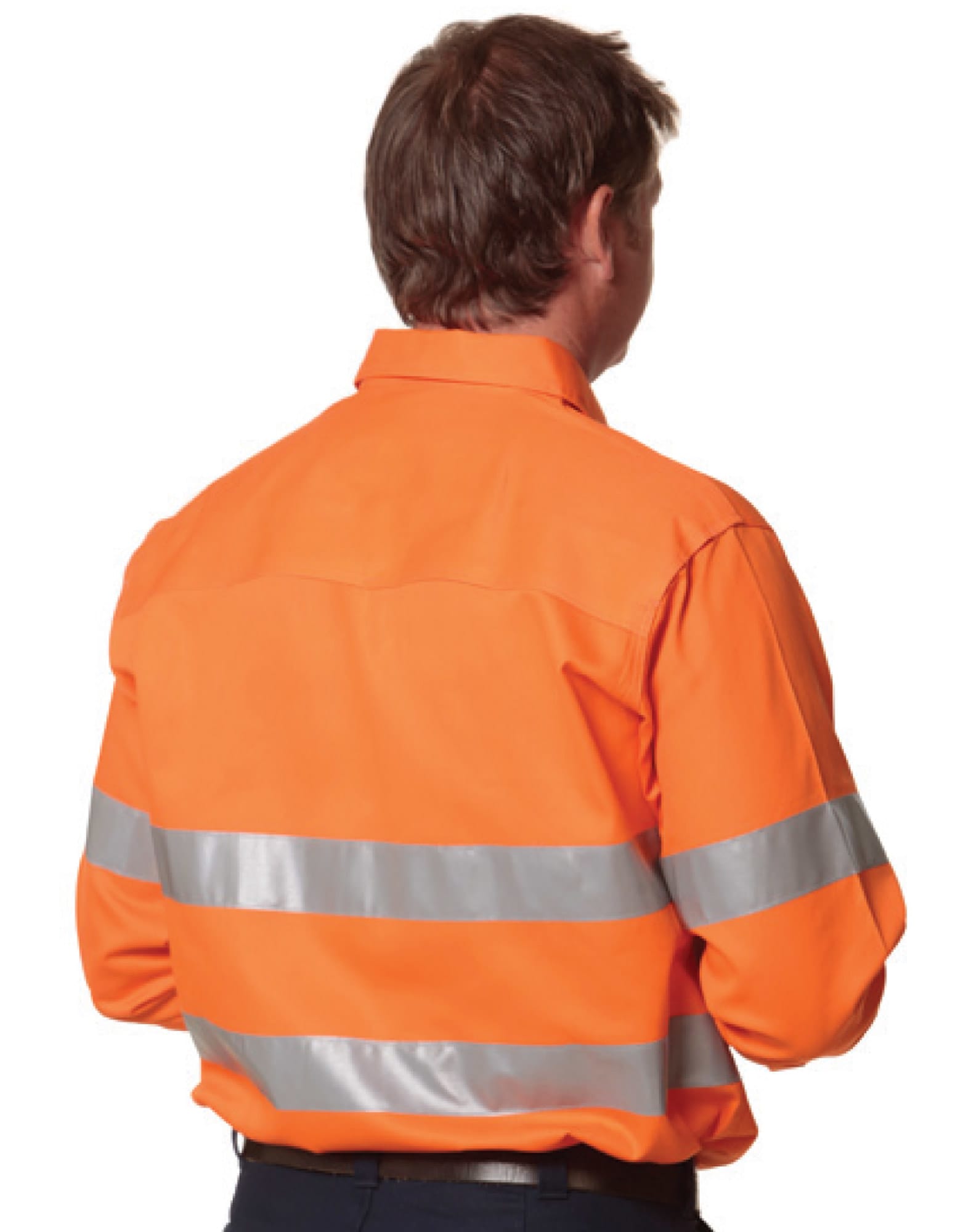 Men's Hi-Vis L/S Drill Shirt With 3M Tapes SH-SW52