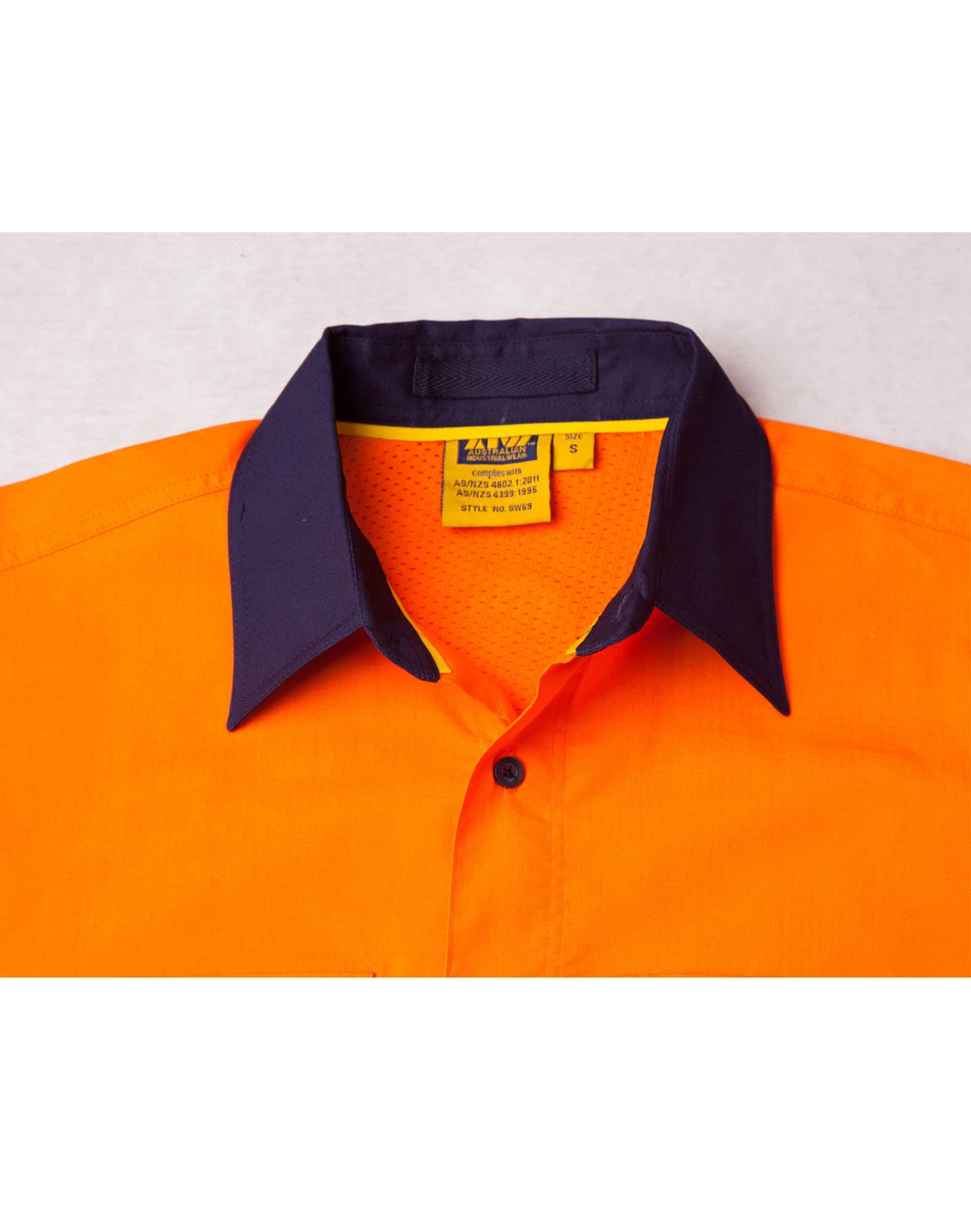 Hi-Vis Cotton Rip-Stop L/S Shirt 3M Tape SH-SW69