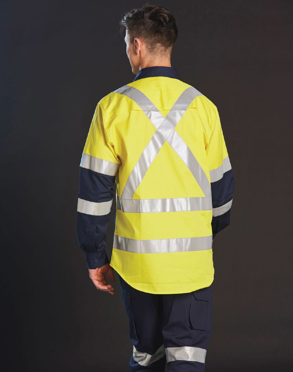 Biomotion Two Tone Safety Shirt With X Tape SH-SW70