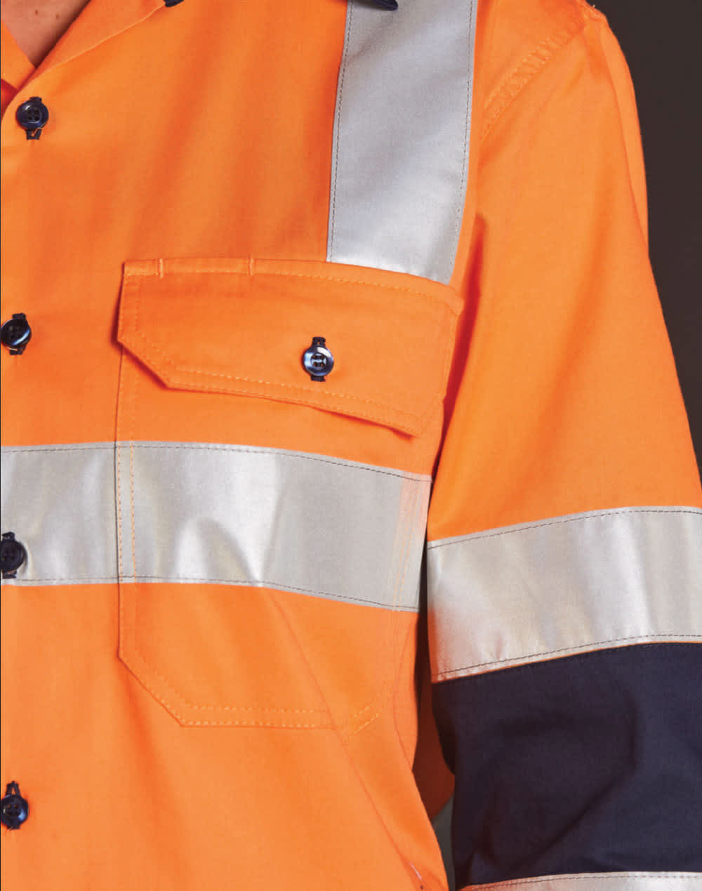 Biomotion Two Tone Safety Shirt With X Tape SH-SW70