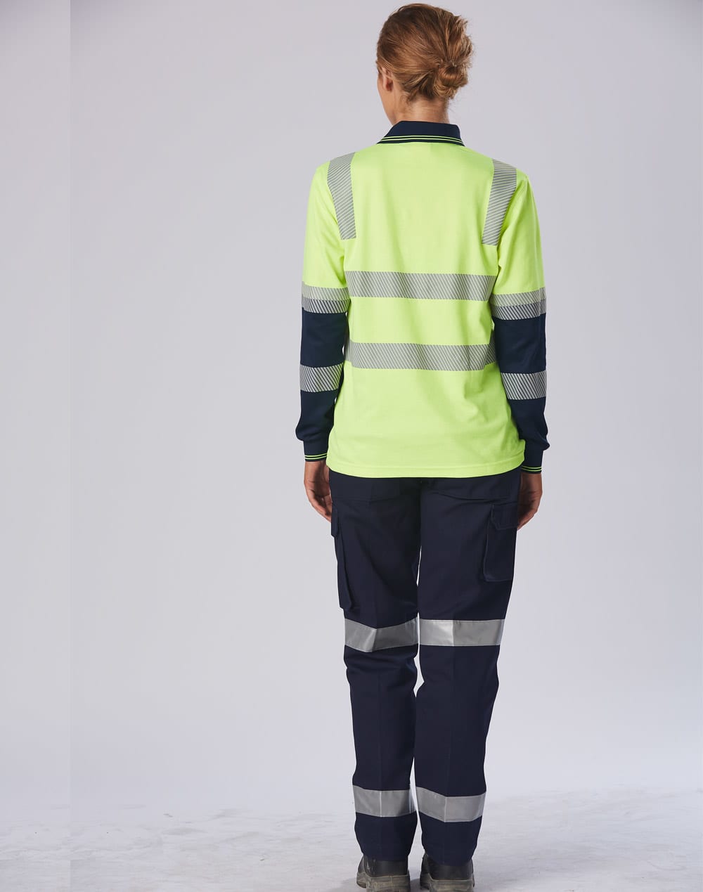 Biomotion Segmented Truedry L/S Safety Polo SH-SW74