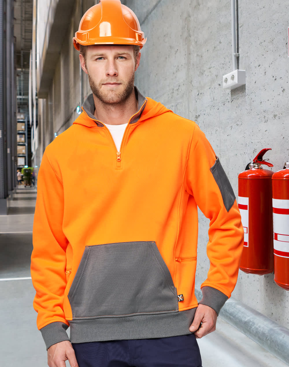 Hi-Vis Premium Fleece Two Tone Hoodie SH-SW78