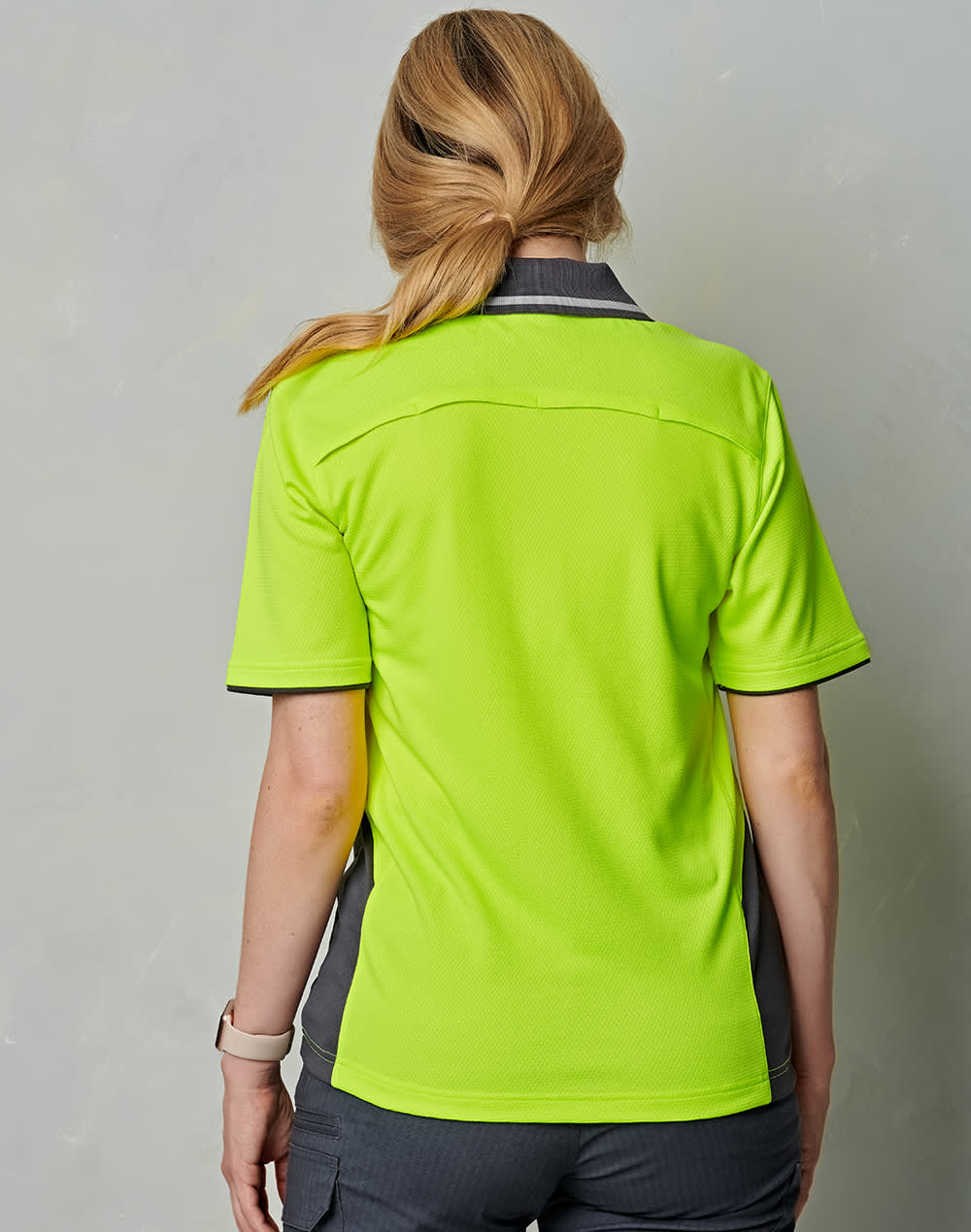 Hi-Vis Bamboo Charcoal Vented S/S Polo SH-SW79