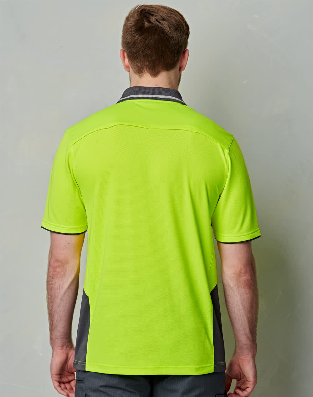 Hi-Vis Bamboo Charcoal Vented S/S Polo SH-SW79