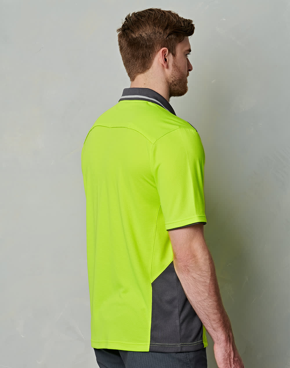 Hi-Vis Bamboo Charcoal Vented S/S Polo SH-SW79