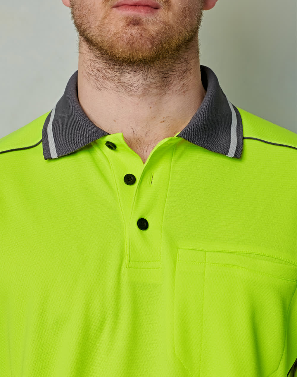Hi-Vis Bamboo Charcoal Vented S/S Polo SH-SW79