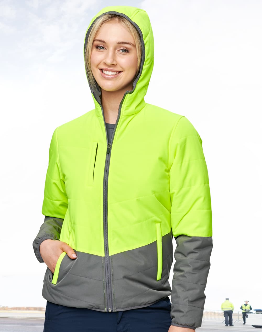 Hi-Vis Quilted Two Tone Safety Jacket SH-SW80