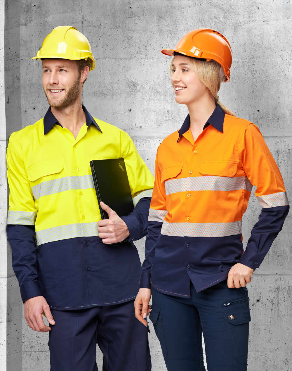 Hi-Vis Cool-Breeze Safety L/S Shirt (Segmented Tape) SH-SW83