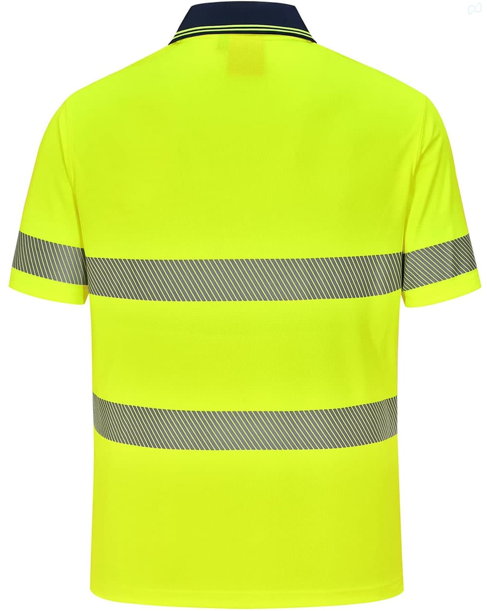 Unisex Cooldry Segmented Safety S/S Polo SH-SW85