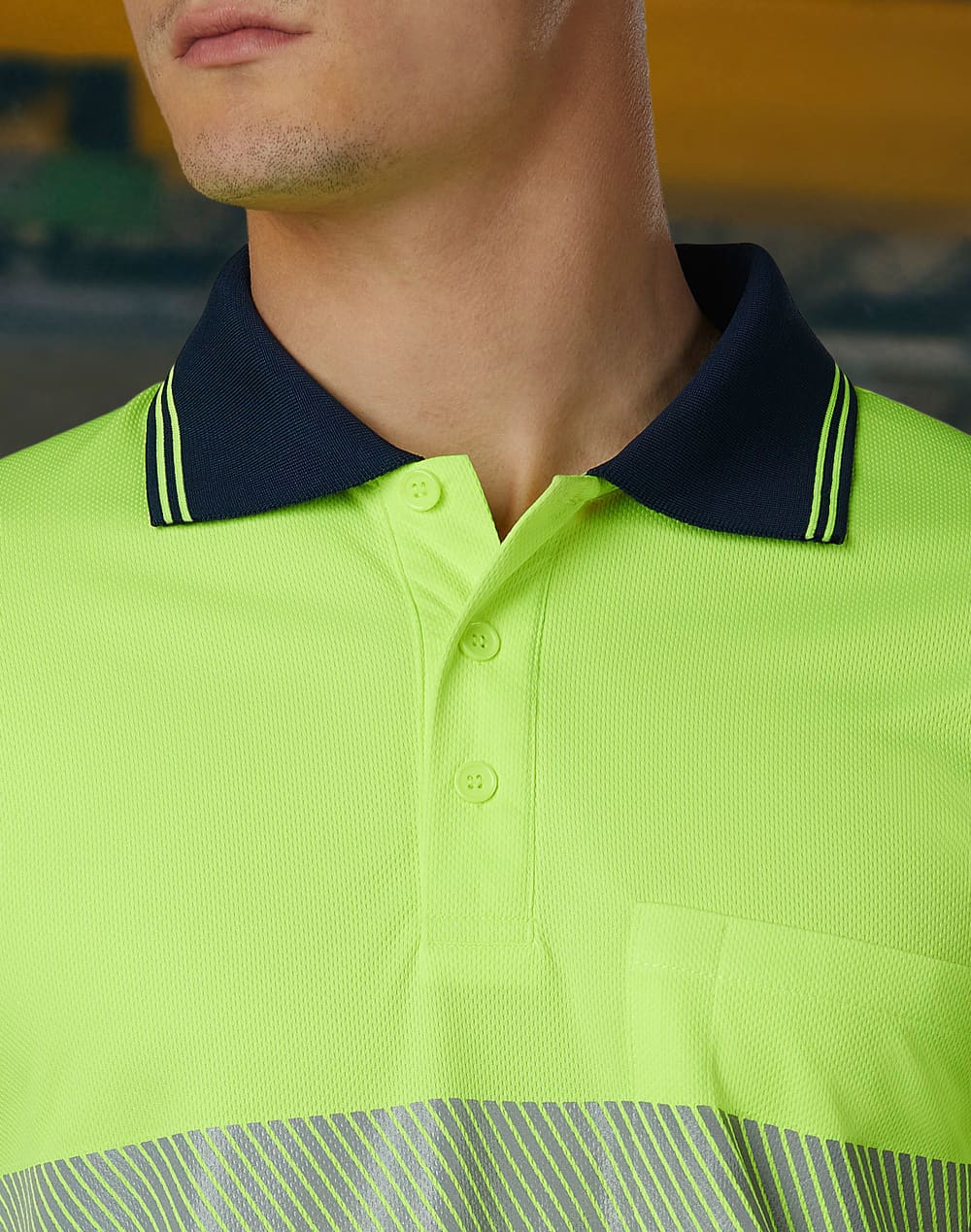 Unisex Cooldry Segmented Safety S/S Polo SH-SW85