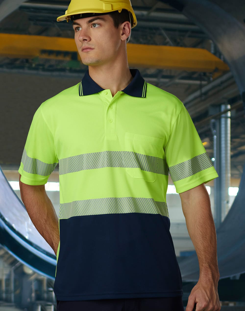 Unisex Cooldry Segmented Safety S/S Polo SH-SW85