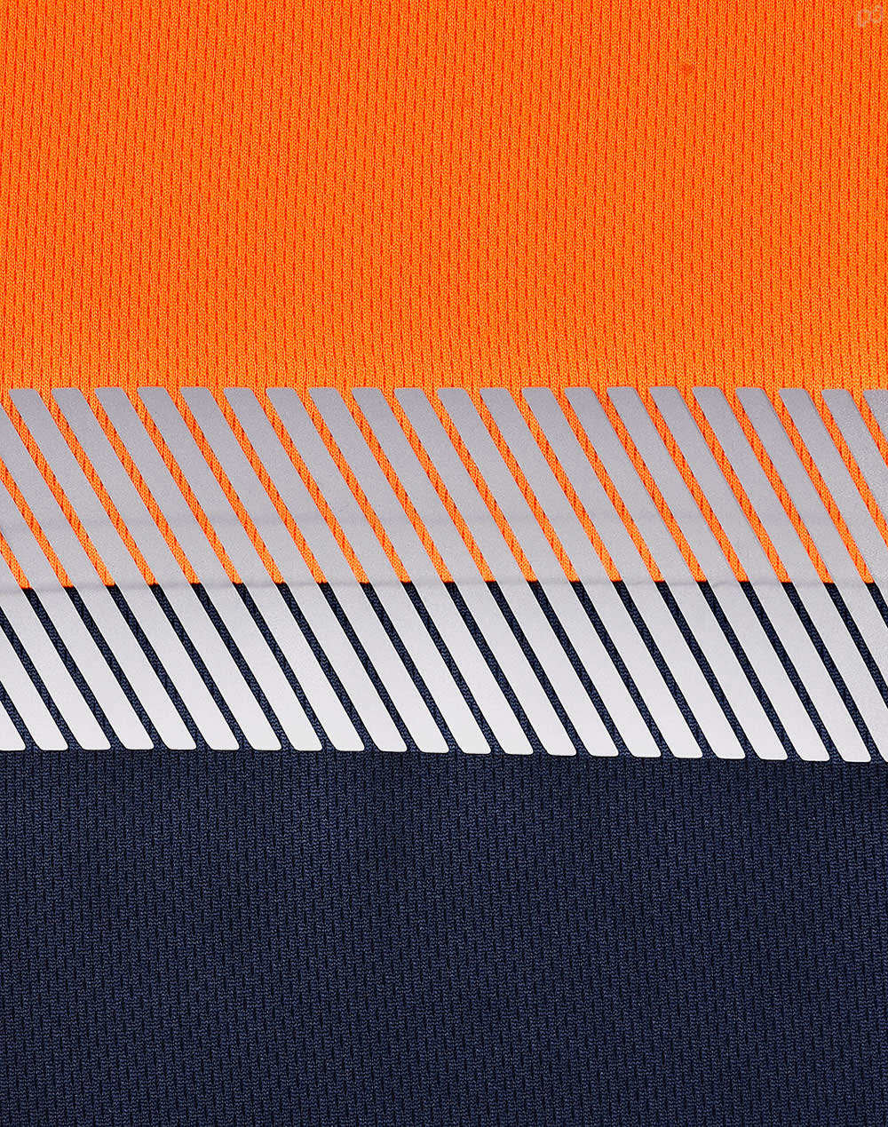 Unisex Cooldry Segmented Safety L/S Polo SH-SW86