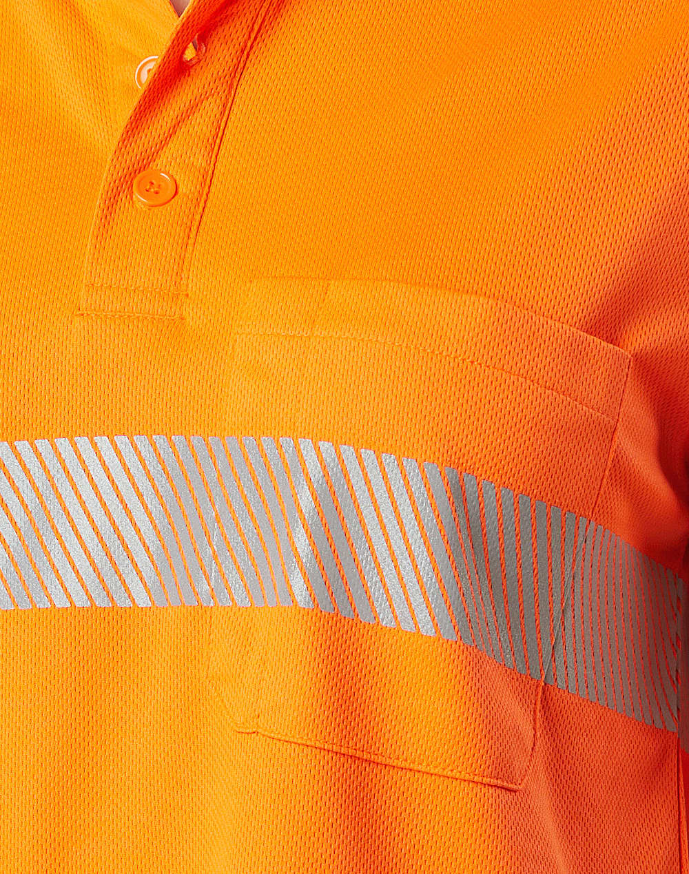 Unisex Cooldry Segmented Safety L/S Polo SH-SW86