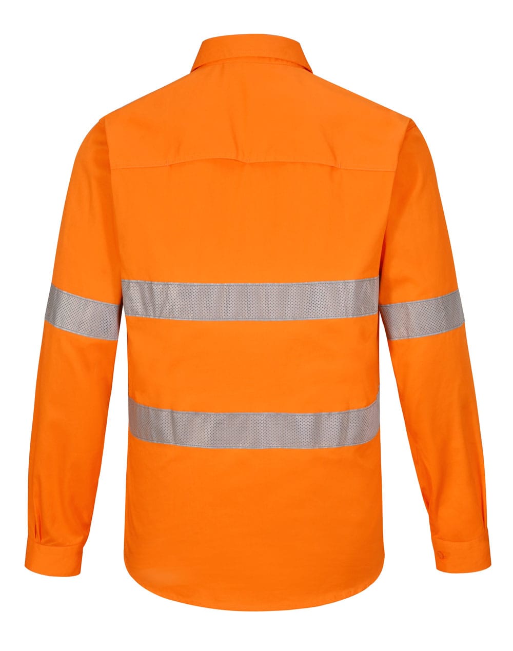 Hi Vis Cool-Breeze Closed Front L/S Shirt (Perforated Tape) SH-SW87