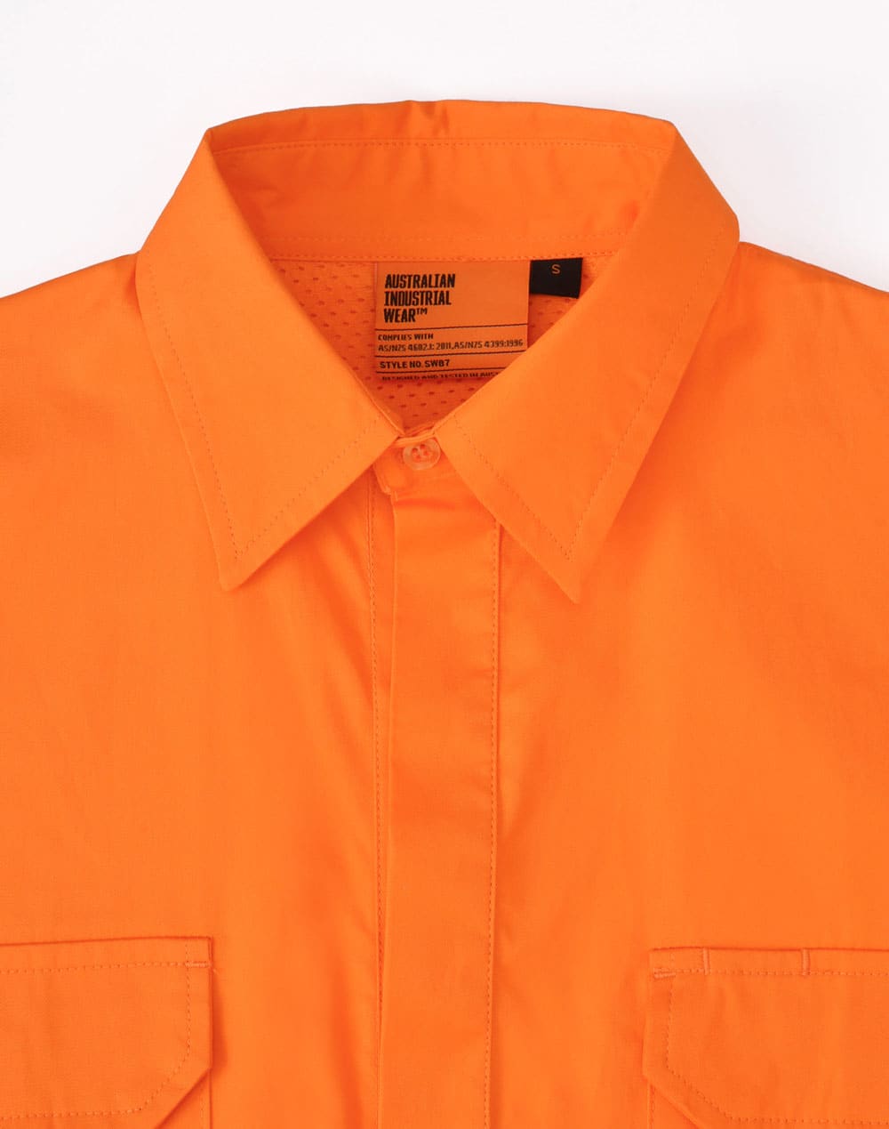 Hi Vis Cool-Breeze Closed Front L/S Shirt (Perforated Tape) SH-SW87