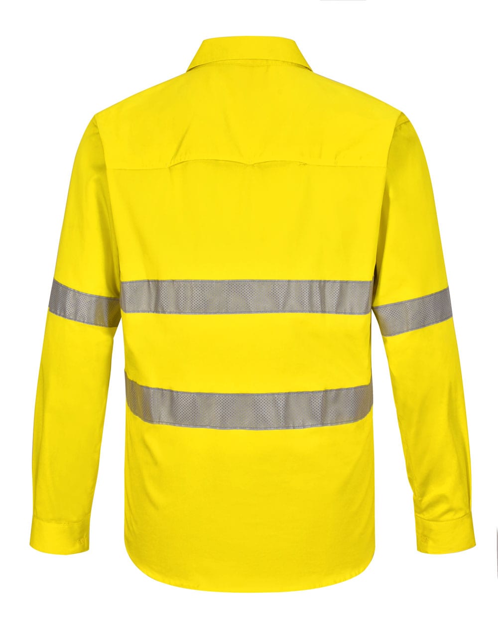 Hi Vis Cool-Breeze Closed Front L/S Shirt (Perforated Tape) SH-SW87
