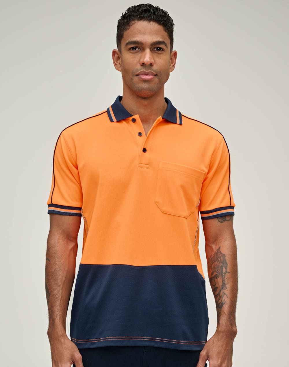 Hi-Vis Sustainable Cool-Breeze Truedry Safety S/S Polo SH-SW89