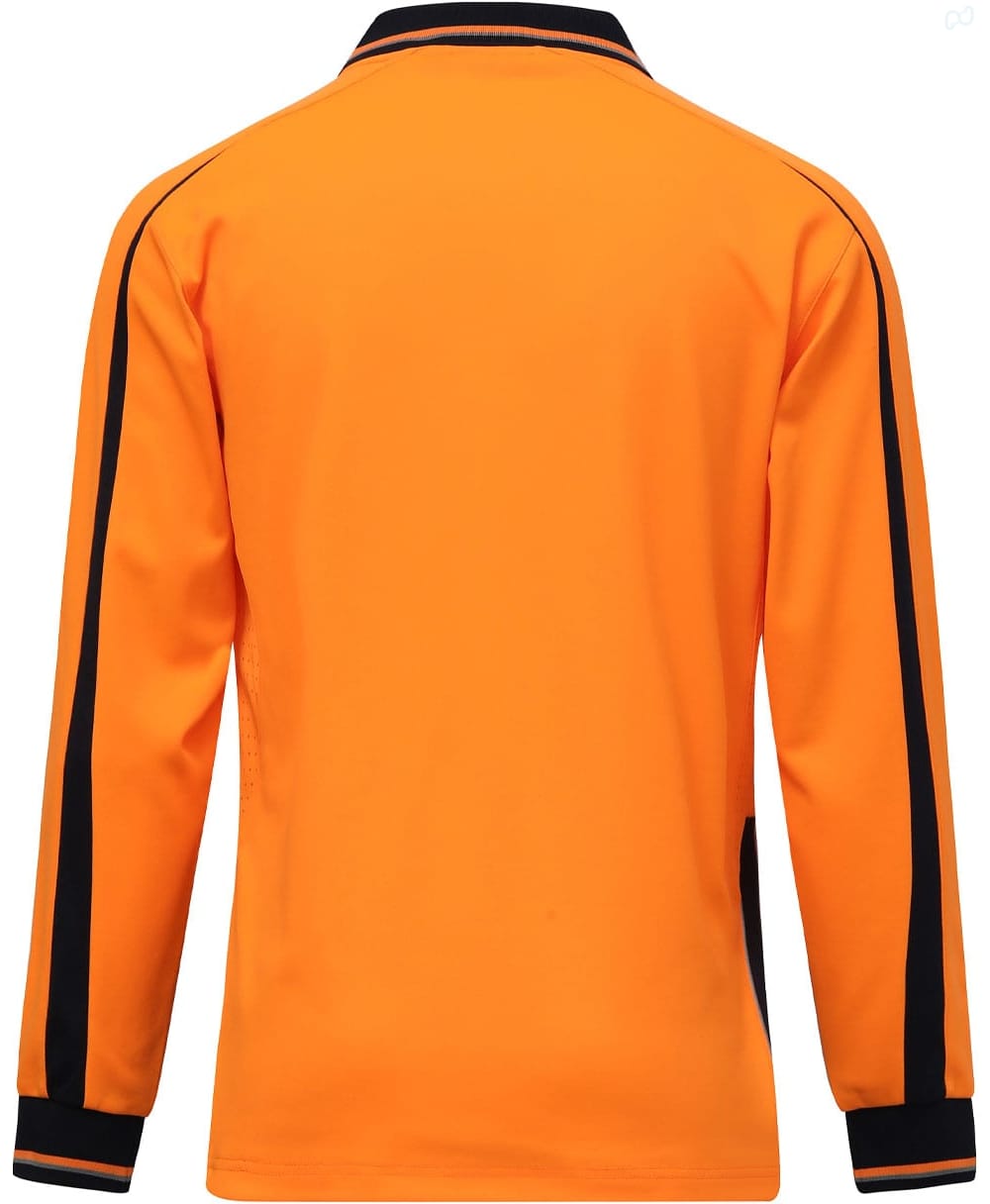 Hi-Vis Sustainable Cool-Breeze Truedry Safety L/S Polo SH-SW90