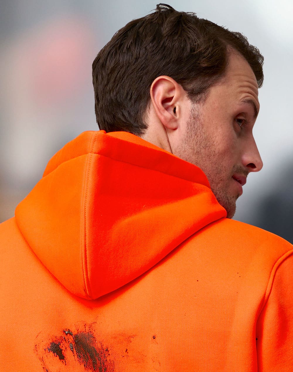 Hi-Vis Two Tone Water Resistant Fleece Hoodie SH-SW91