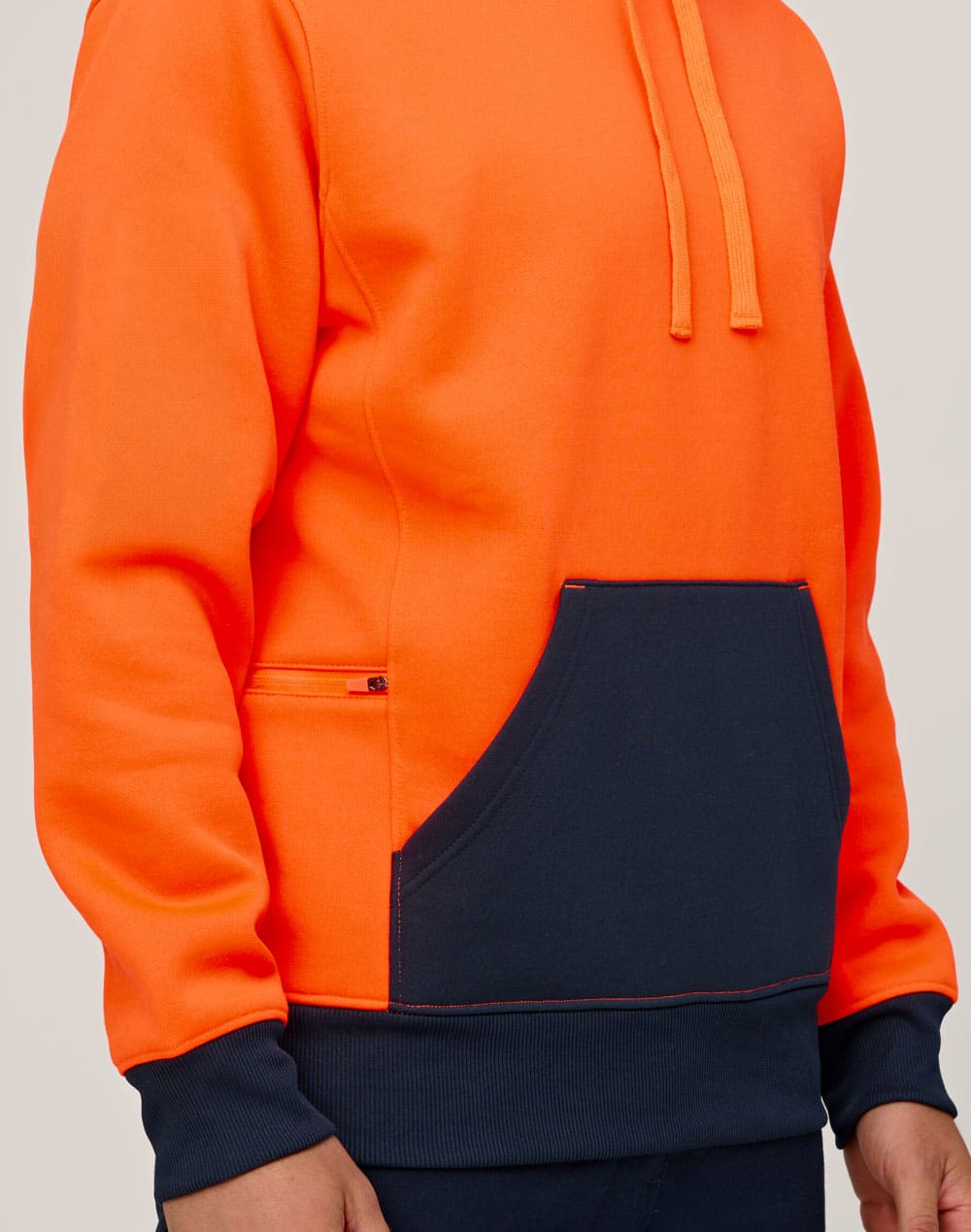 Hi-Vis Two Tone Water Resistant Fleece Hoodie SH-SW91