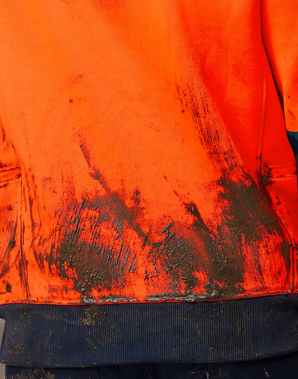Hi-Vis Two Tone Water Resistant Fleece Hoodie SH-SW91