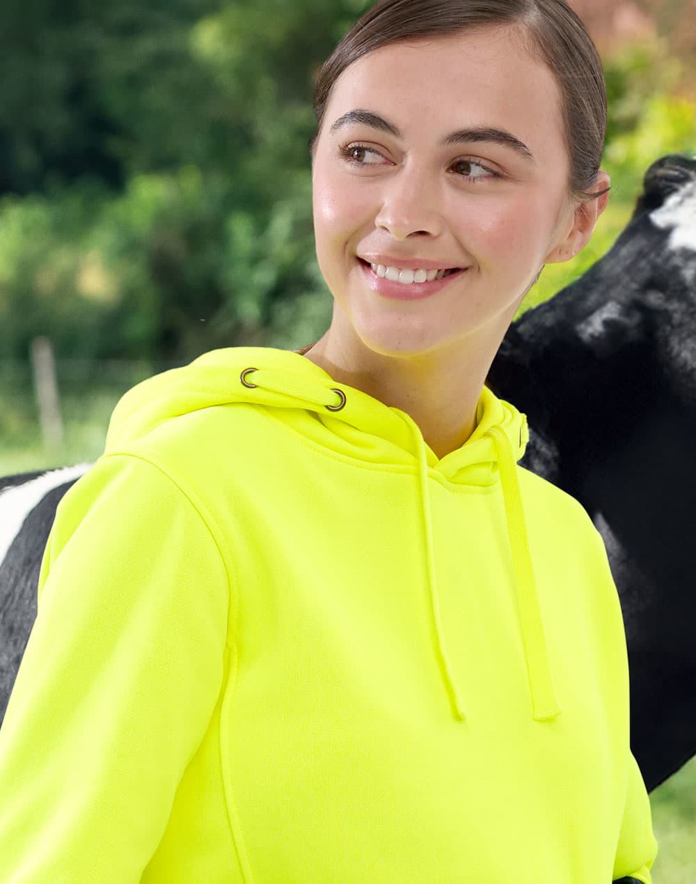 Hi-Vis Two Tone Water Resistant Fleece Hoodie SH-SW91