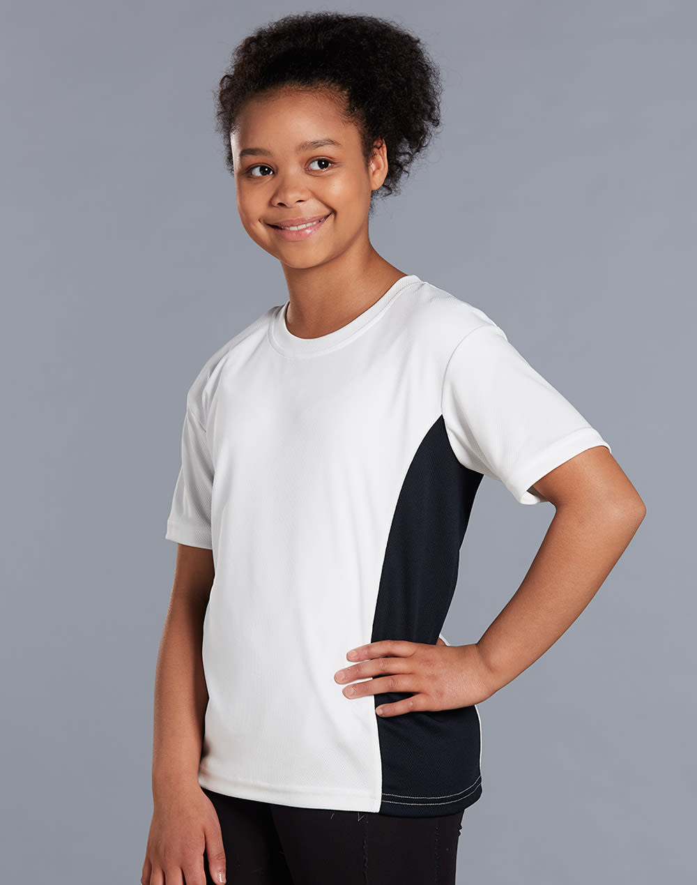 kids cooldry S/S contrast tee SH-TS12K