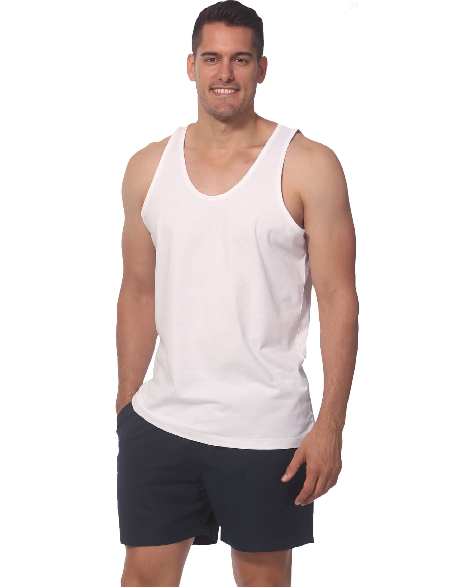 Men's cotton singlet SH-TS18