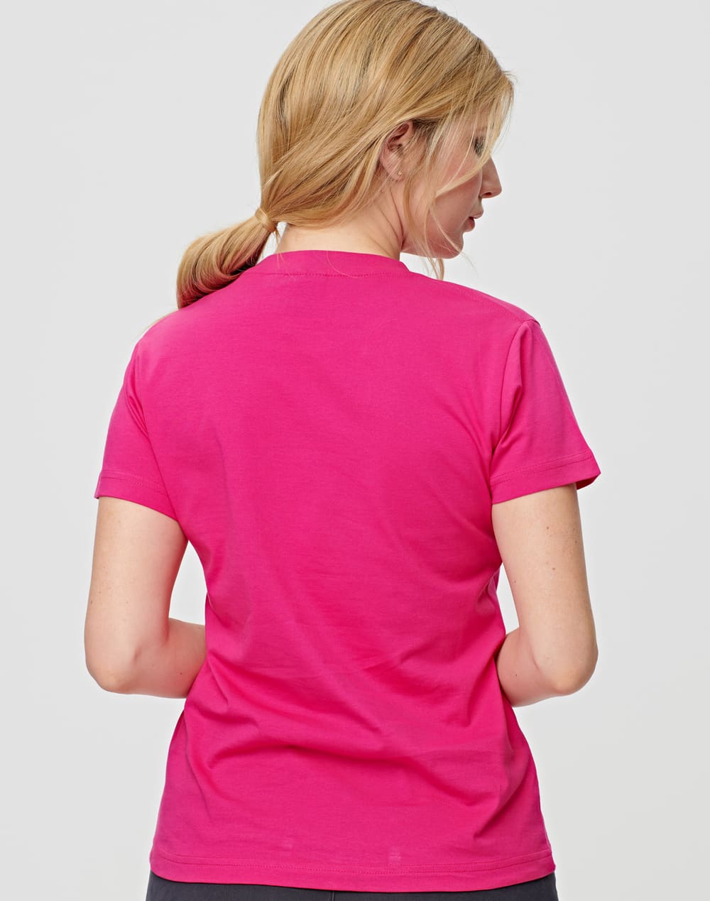Ladies' Cotton Semi Fitted Tee SH-TS38
