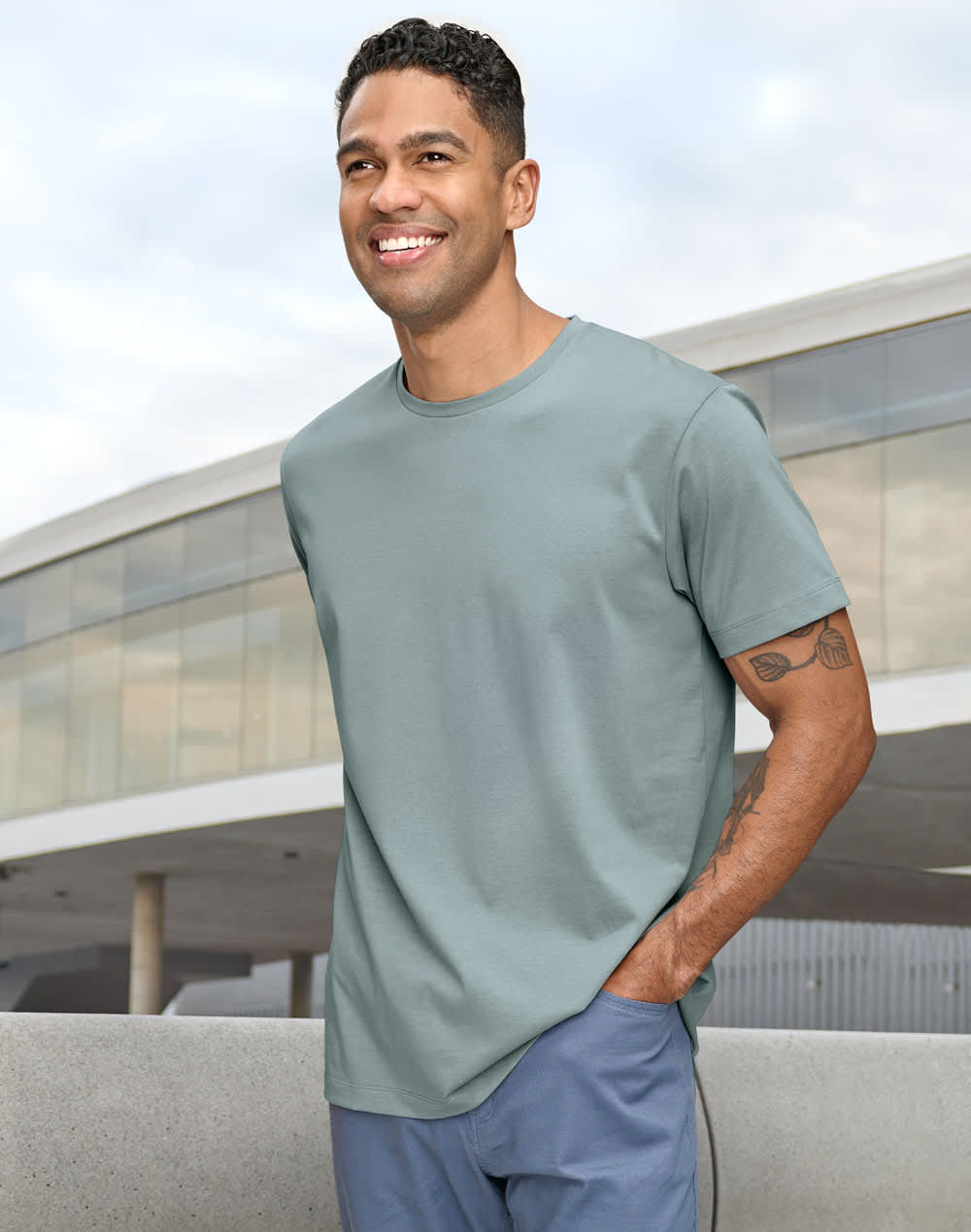 Men's Premium Cotton Face S/S Tee Shirt SH-TS43
