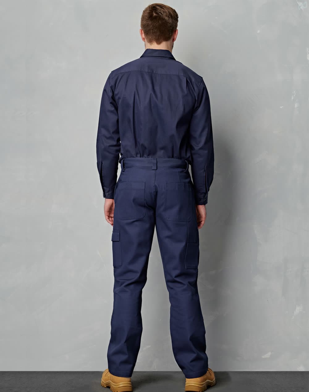 Men's Cotton Drill Pre-shrunk Cargo Pants With Knee Pads SH-WP03