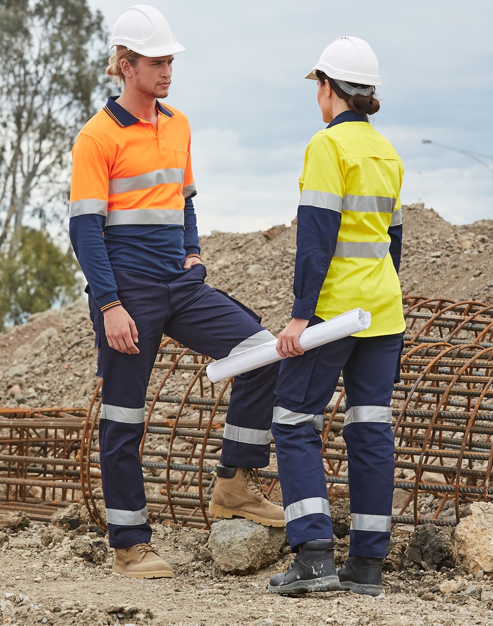 Ladies' Heavy Cotton Pre-Shrunk Drill Pant with 3M Tape SH-WP15HV