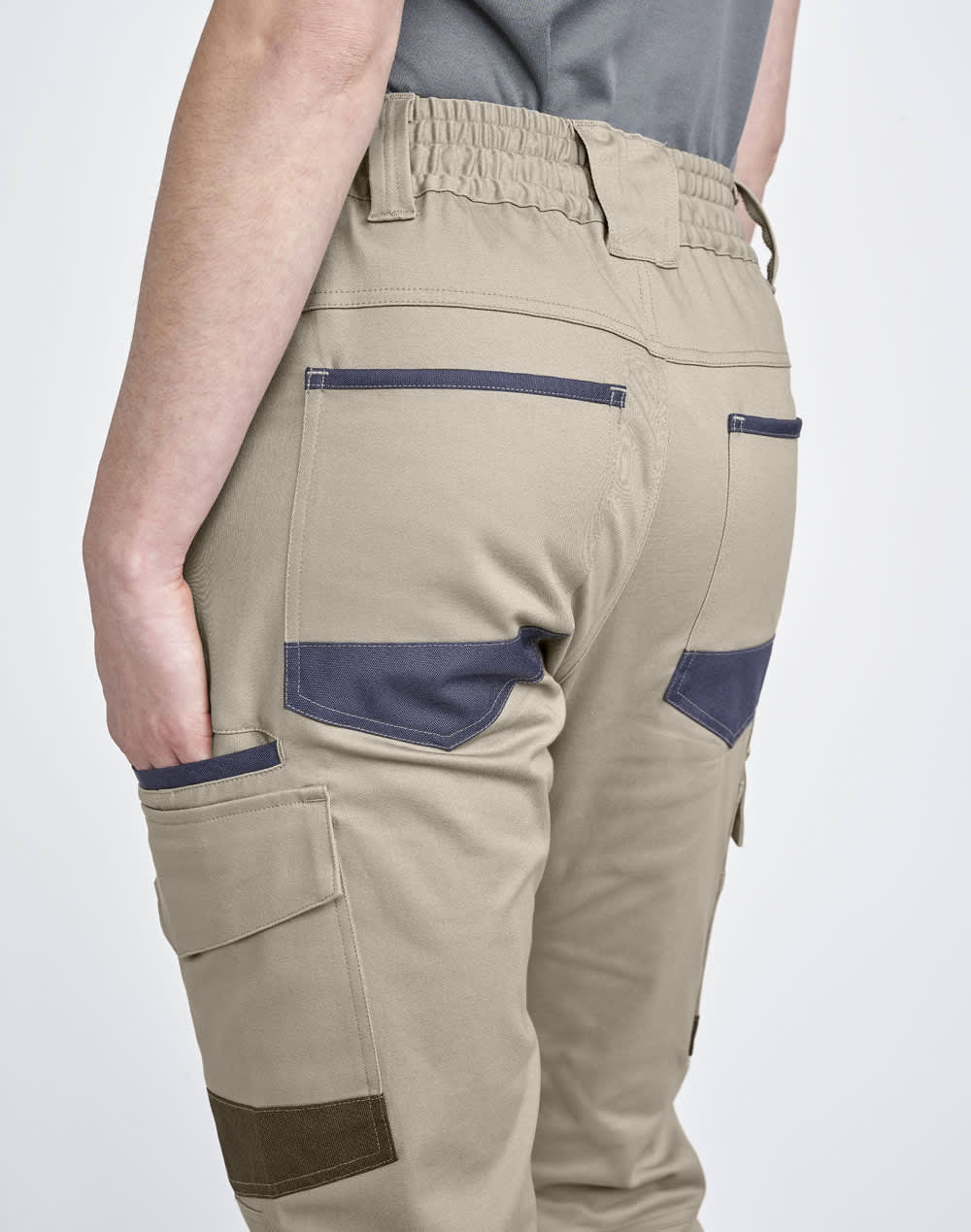 Unisex Cotton Stretch Drill Cuffed Work Pants SH-WP28