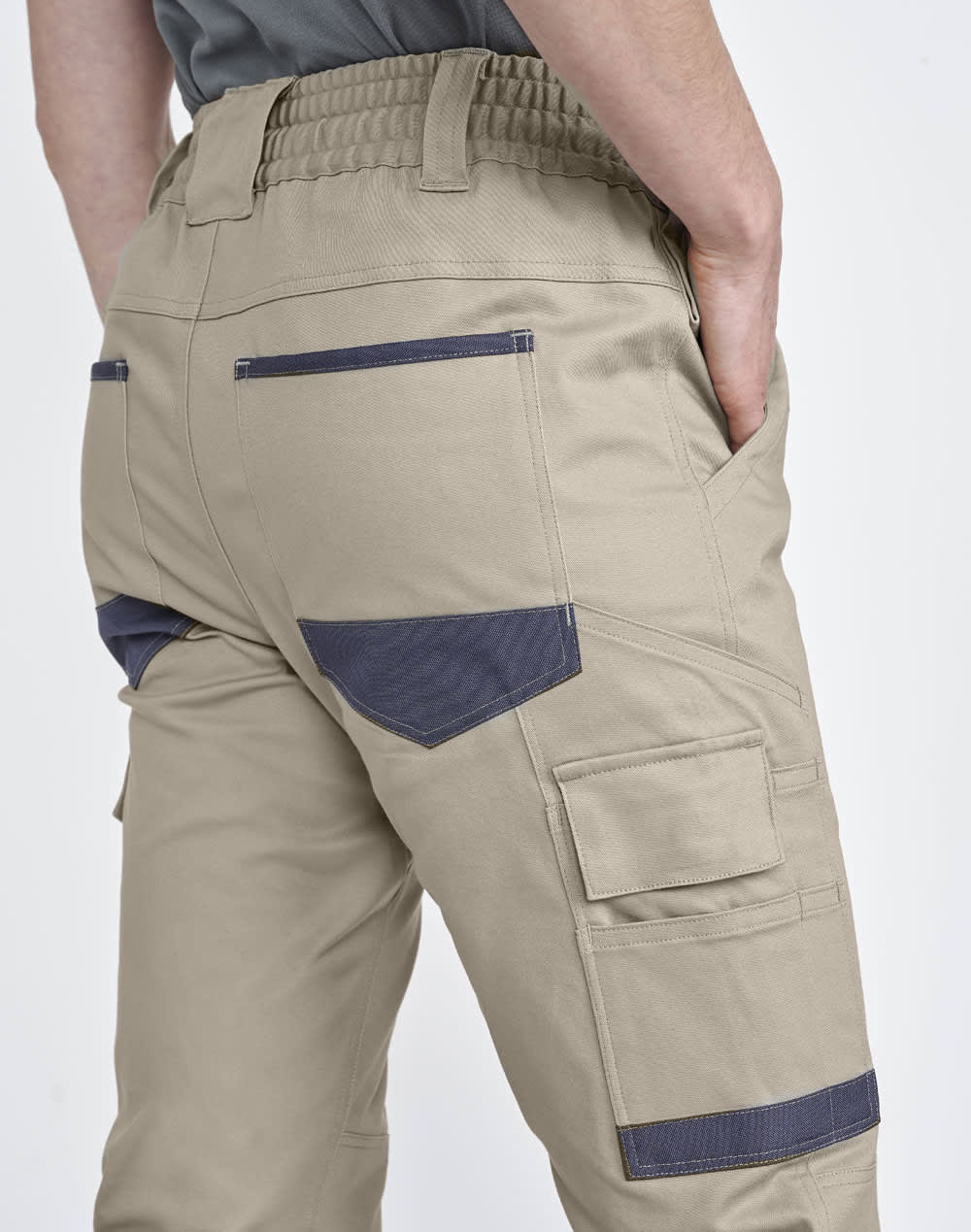 Unisex Cotton Stretch Drill Cuffed Work Pants SH-WP28