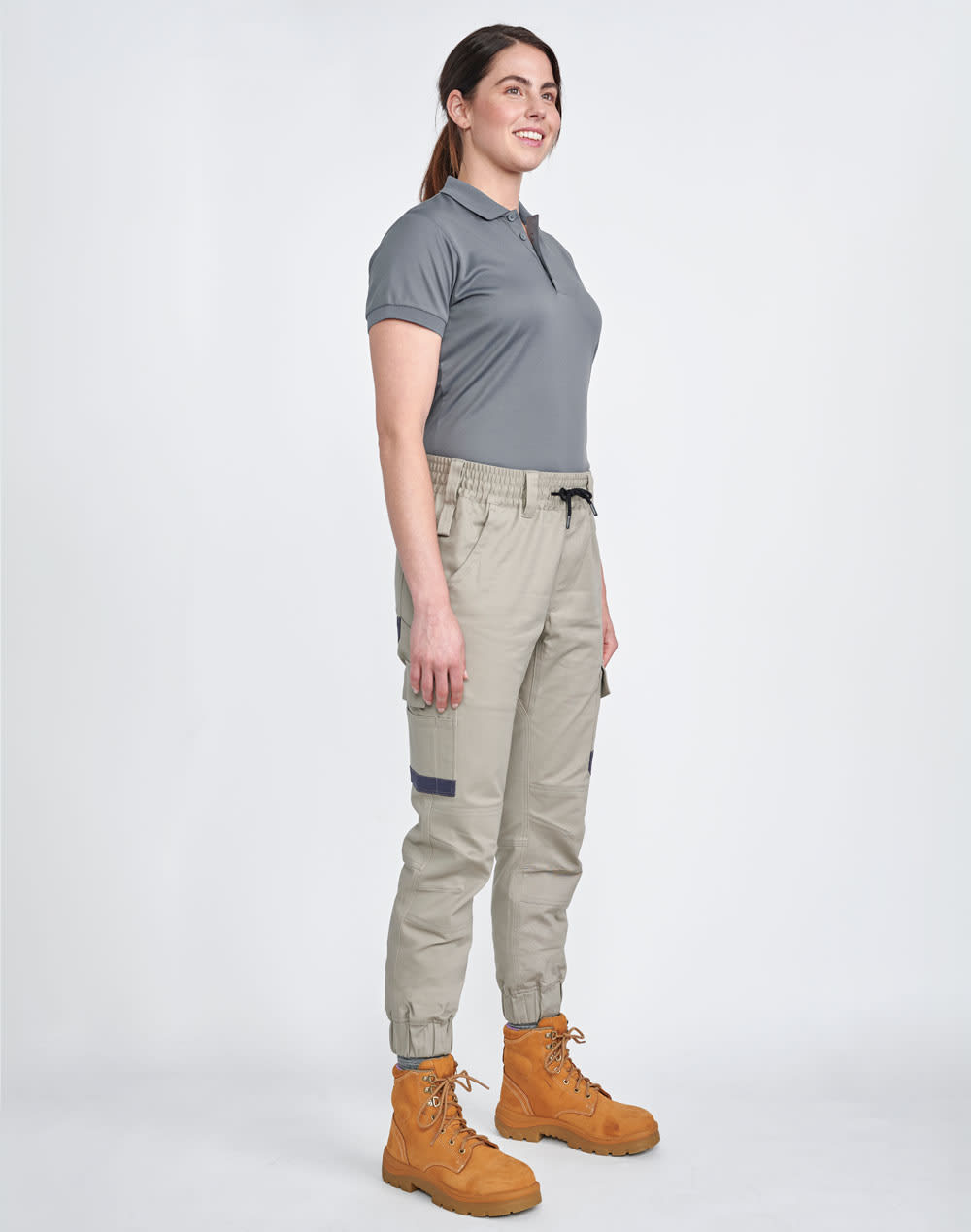 Unisex Cotton Stretch Drill Cuffed Work Pants SH-WP28