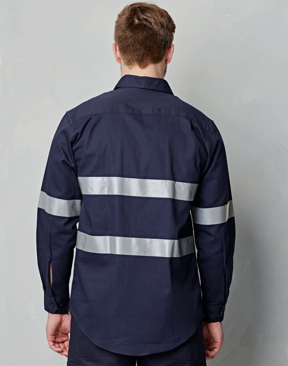 Cotton Drill L/S Work Shirt 3M Tapes SH-WT04HV